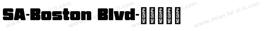 SA-Boston Blvd字体转换